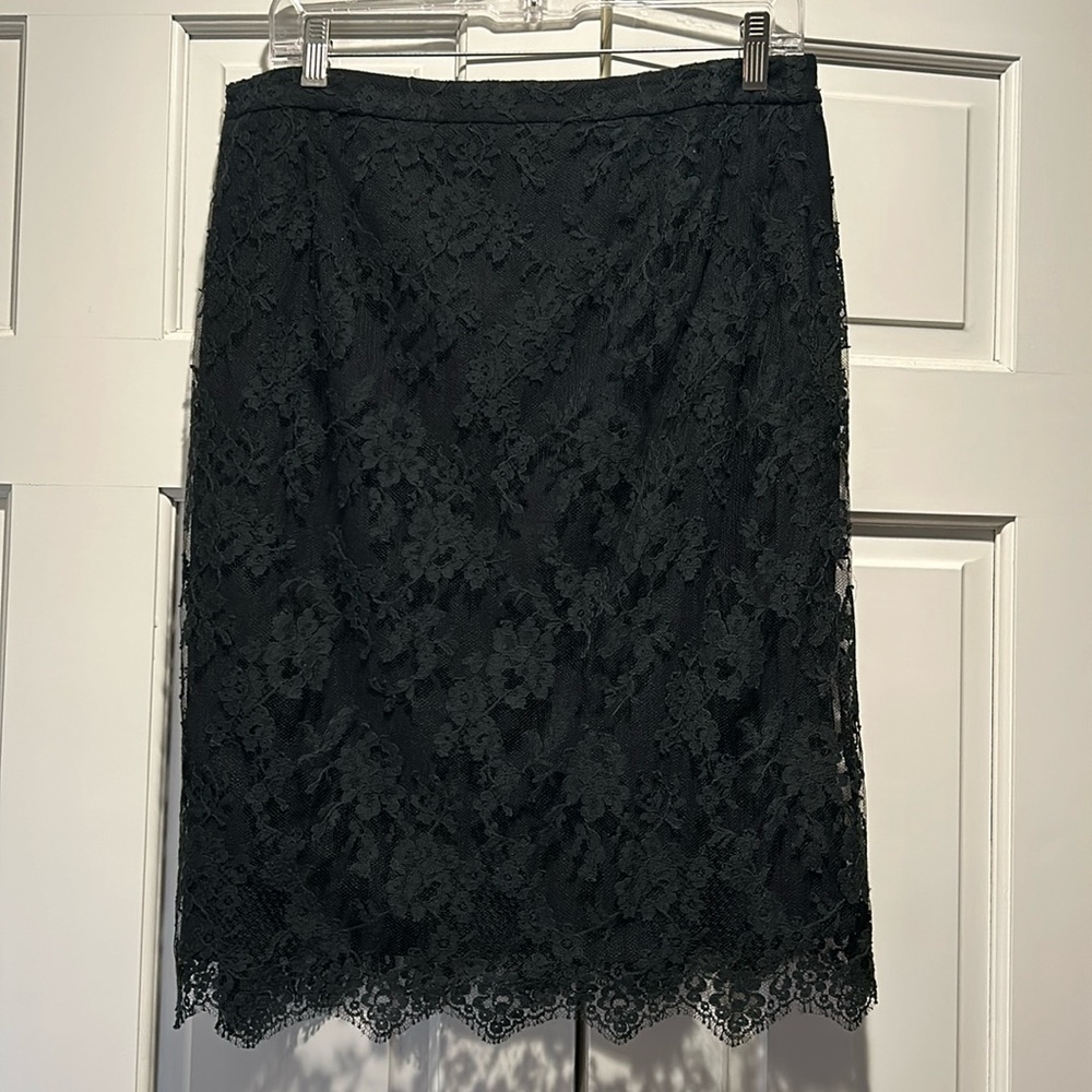Theory lace pencil skirt